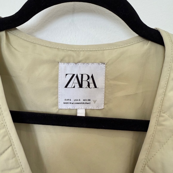 Quilted Sage Green Zara Jacket Women's Small - Picture 4 of 5